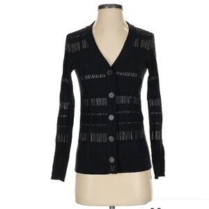 Derek Lam 10 Crosby Black Silk cardigan. Size M. EUC